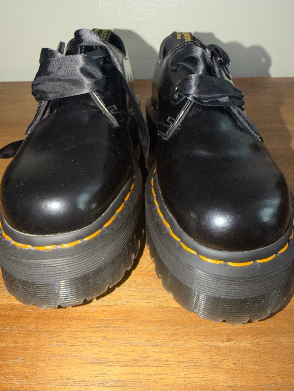 Dr. Martens Black Patent Low-Top Shoes